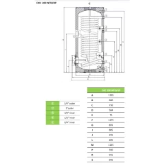 Netiešie apkures boileri Dražice OKC 200NTR HP