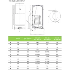 Kombinētais boileri Dražice OKC 160 1M2